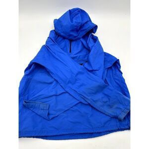 L.L.Bean Men's Size Large Water-Resistant Long Sleeves Hooded Jacket Bright Blue